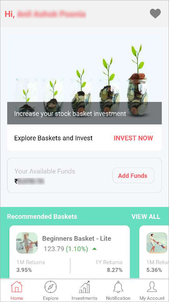 StockBasket app